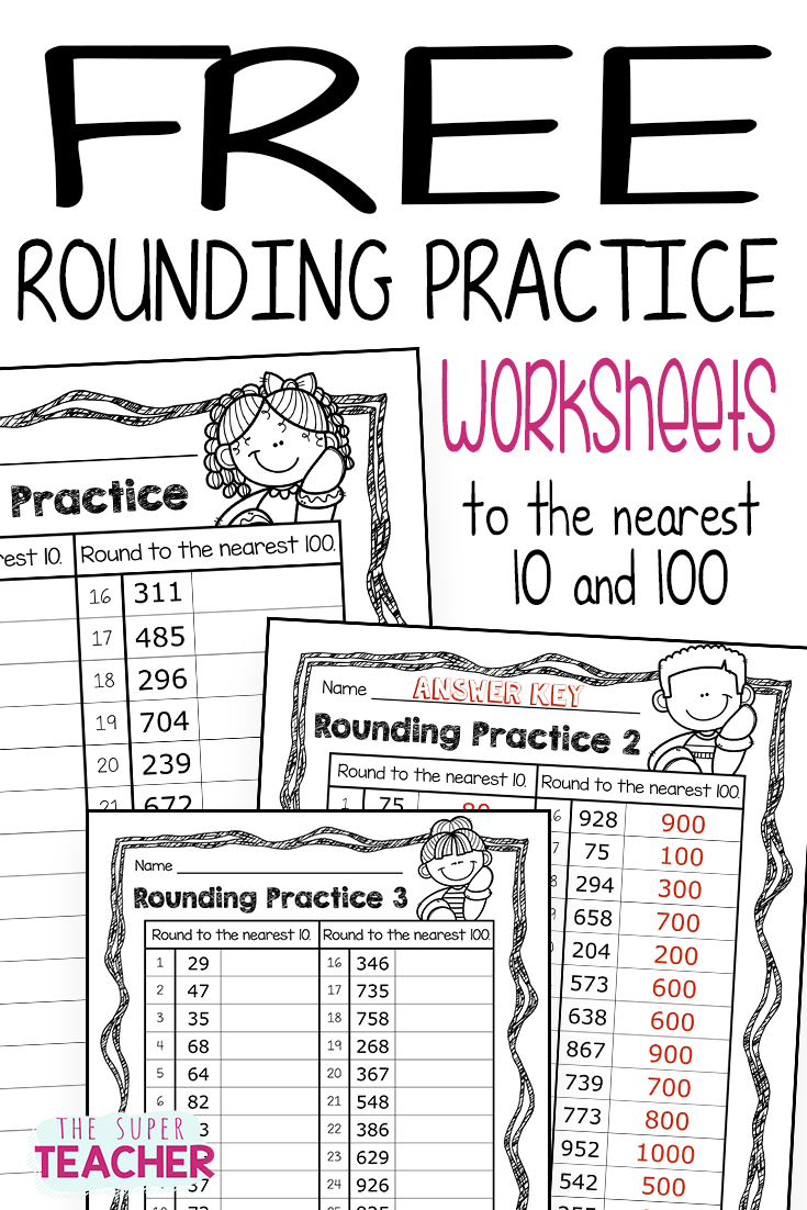 Free Rounding Practice Worksheets