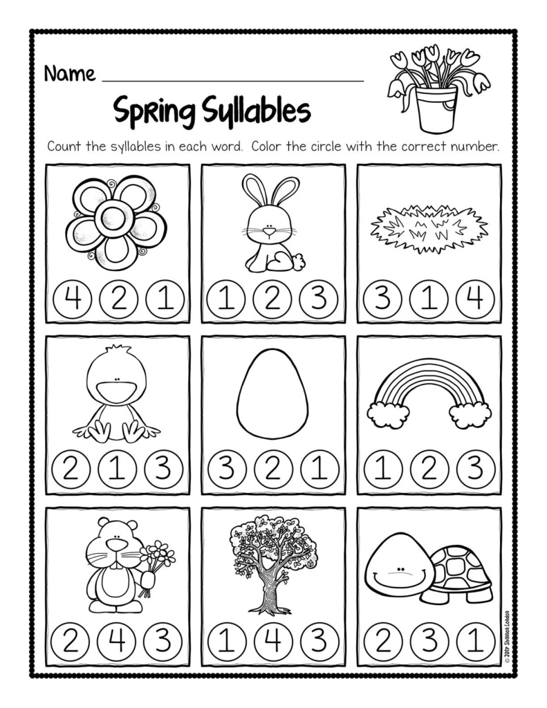 Spring Syllable Worksheets Unsecured.003 – The Super Teacher