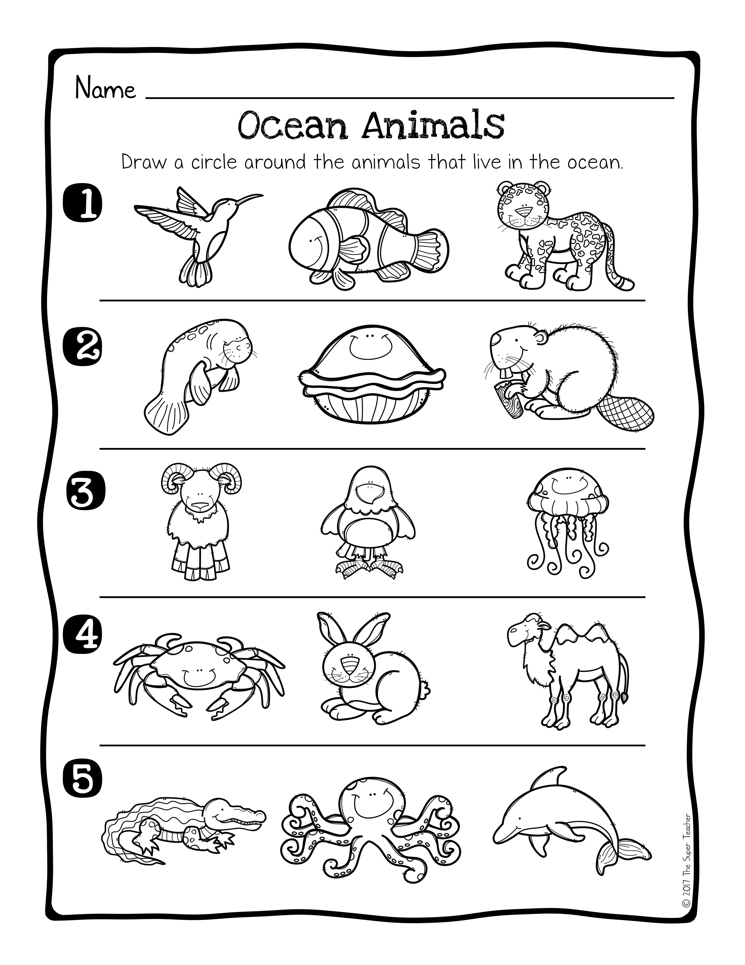 animal habitats science activity and worksheets