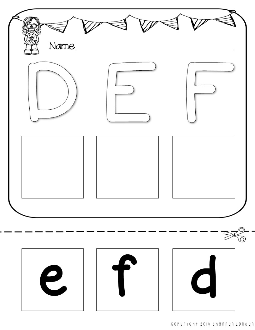 Letter Worksheets – Cut and Paste Printables – The Super Teacher
