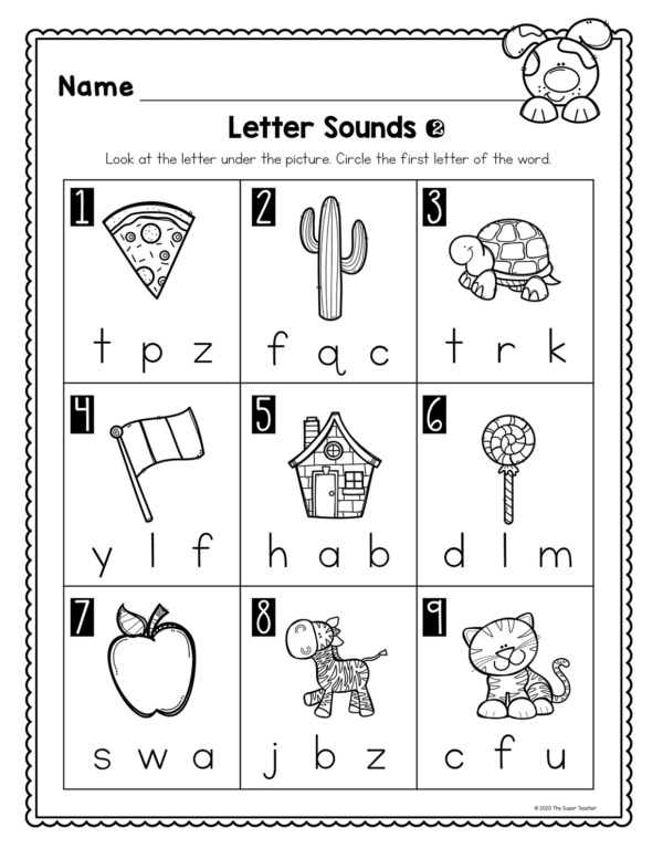 Letter Sound Worksheets