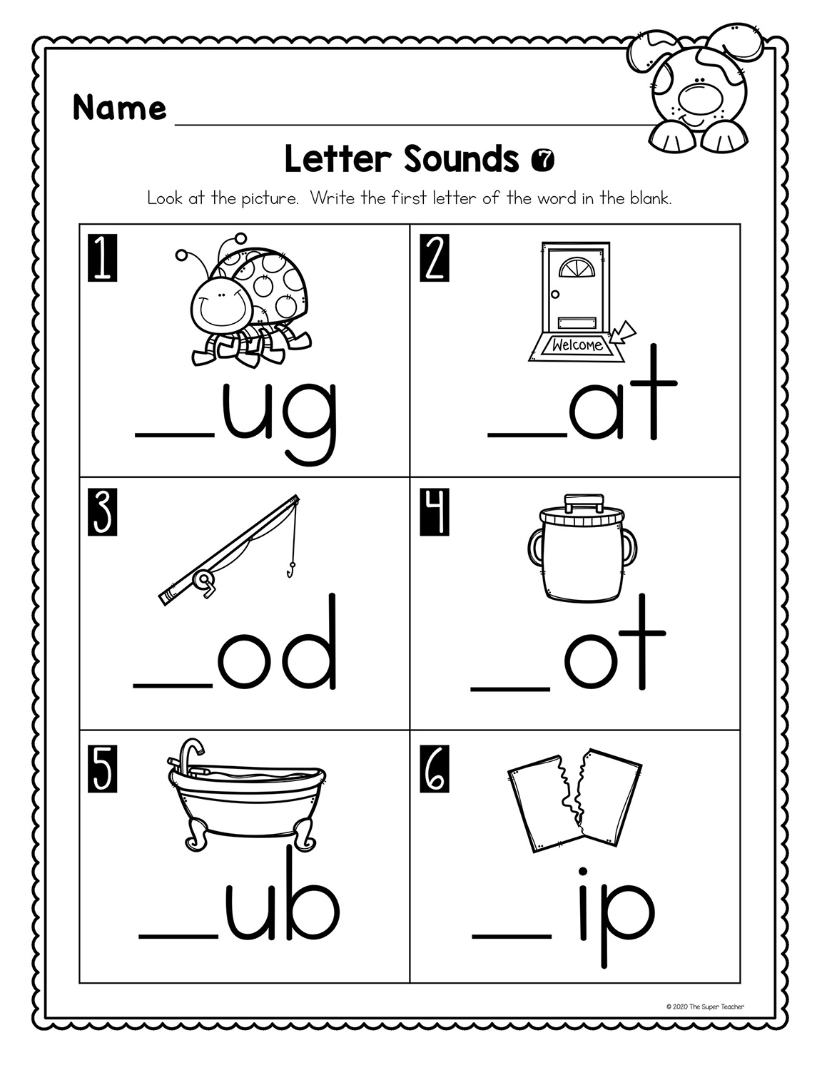 letter sound worksheets the super teacher