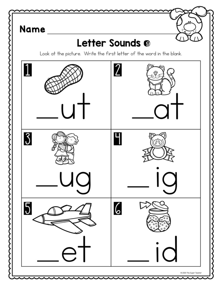 Letter Sound Worksheets – The Super Teacher