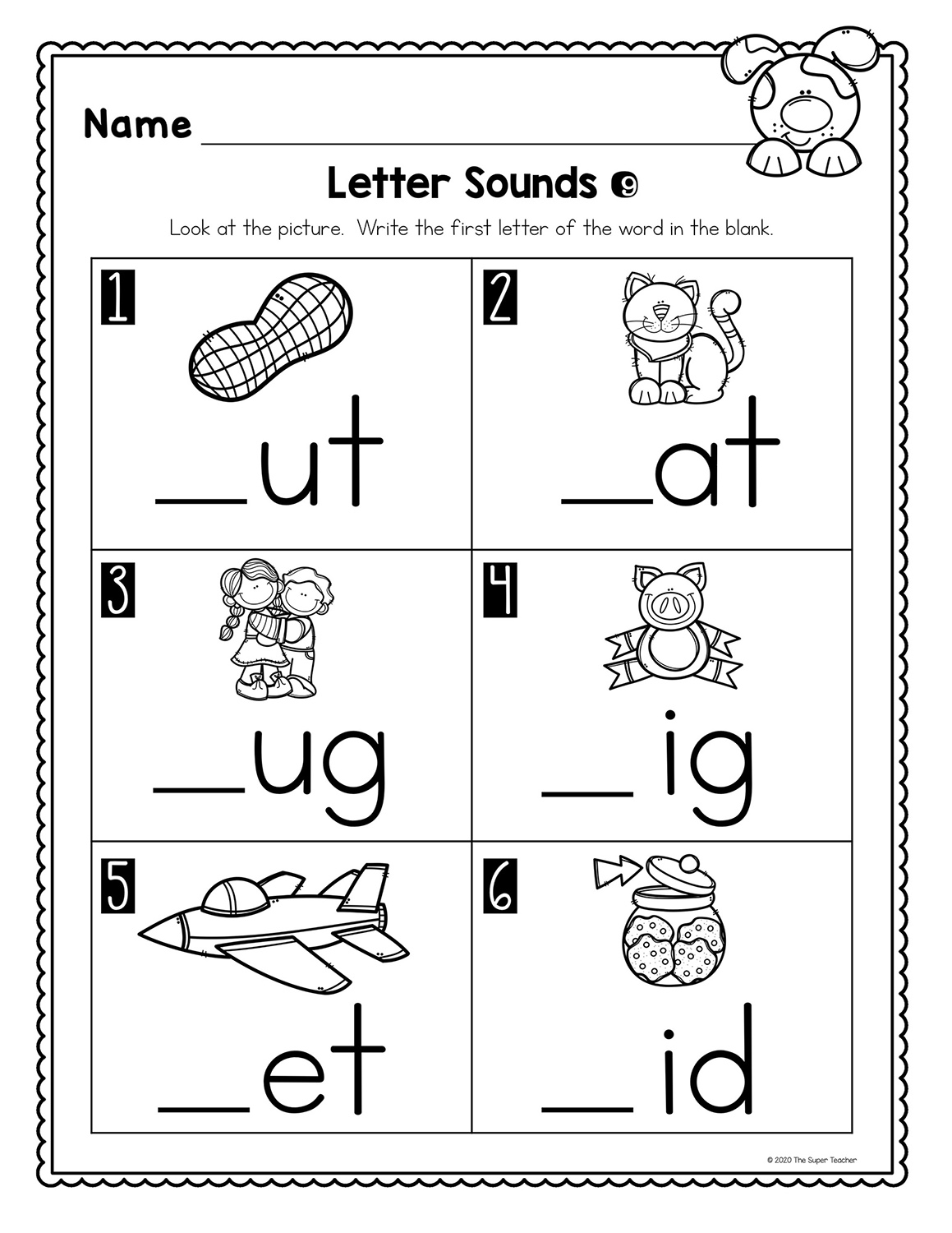 letter sound worksheets the super teacher